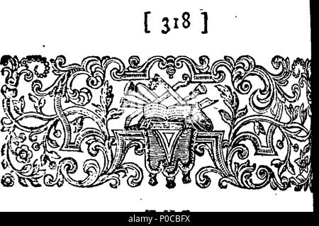 . Englisch: Fleuron aus Buch: Eine ausgewählte Sammlung von alten spielt. Band der Ersten. 188 Eine ausgewählte Sammlung von alten spielt. Band der Ersten. Fleuron T 079279-46 Stockfoto