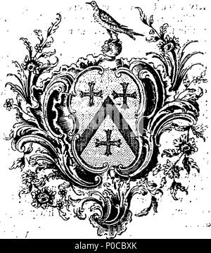 . Englisch: Fleuron aus Buch: eine sentimentale Reise durch Frankreich und Italien. Durch Herrn Yorick. In zwei Bänden. Zu dem wird hinzugefügt, Briefe von Yorick zu Eliza. Auch die Sterne Briefe an seine Freunde. Und seine Geschichte einer Uhr Mantel. 189 eine sentimentale Reise durch Frankreich und Italien Fleuron T 014702-4 Stockfoto