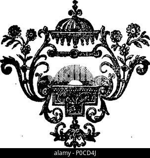 . Englisch: Fleuron aus Buch: eine Predigt über die Einreichung Züchtigungen zu erahnen. Von Samuel Savage. 191 eine Predigt über die Einreichung Züchtigungen zu erahnen. Von Samuel Savage. Fleuron T 016228-6 Stockfoto