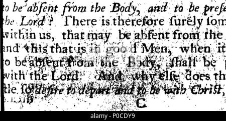 . Englisch: Fleuron aus Buch: eine Predigt predigen würde bei der Beerdigung von Thomas Ligoe, Esq; 3. Mai d. 1707. Von John Ollyffe, Rektor der Dunton, Bucks. 192 eine Predigt predigen würde bei der Beerdigung von Thomas Ligoe, Esq; 3d-Fleuron T 067548-9 Stockfoto