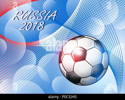 Fussball-EM abstrakten farbigen Hintergrund. Stock Vektor