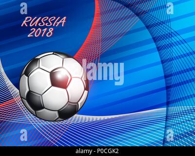 Fussball-EM abstrakten farbigen Hintergrund. Stock Vektor