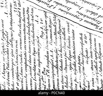 . Englisch: Fleuron aus Buch: Eine Synopse der Genealogie der meisten antient und die meisten adligen Familie der Briganten oder Douglas. Von Peter Pineda. ... 216 Eine Übersicht über die Genealogie der meisten antient und die meisten adligen Familie der Briganten oder Douglas Fleuron T 134065-3 Stockfoto