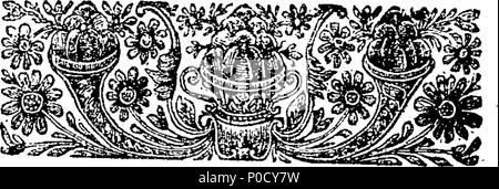 . Englisch: Fleuron aus Buch: eine kurze kritische Gedicht auf Dichter und Poesie. Mit dem Anruf "Plain Truth auf Poesie, Galanterie und politicks. 202 Eine kurze kritische Gedicht auf Dichter und Poesie Fleuron N 022588-2 Stockfoto