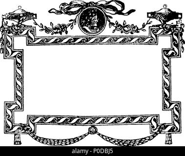 . Englisch: Fleuron aus Buch: ein Muster von gußeisernen Verzierungen, durch Wm Caslon, Brief- Gründer zum König. 207 ein Muster von gußeisernen Verzierungen, durch Wm Caslon, Brief- Gründer zum König. Fleuron N 021766-13 Stockfoto