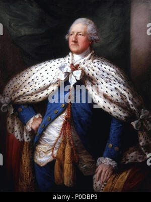 . Portrait von John Hobart, 2. Earl von Buckinghamshire (1723-1793). 1786 19 2 ndEarlOfBuckinghamshireColor Stockfoto