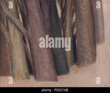 . Englisch: Untitled (aus der Baumstämme Serie) signiert und datiert Die epehri, 70" (unten rechts) Öl auf Leinwand 32 x 40 in. (81,5 x 101,5 cm.) 1970 Herkunft Elaine Benson Gallery Bridgehampton (ein Geschenk von der Künstlerin 1970) gemalt. Von den oben genannten, die von den heutigen Eigentümer Mutter ca. Mitte der 80er Jahre und von dort durch Abstammung erworben. . 1970. Sohrab Sepehri (1928 - 1980) Beschreibung iranischer Maler, Dichter und Schriftsteller Geburtsdatum / Tod vom 7. Oktober 1928 vom 21. April 1980 Ort der Geburt / Todes Kashan Teheran Arbeitsort Iran (Tehran) Kontrolle: Q 469991 VIAF: 41851171 ISNI: 0000 0001 089 Stockfoto