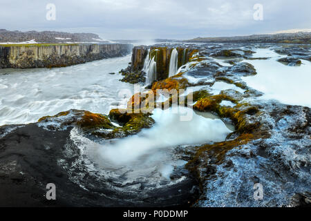 Berühmten Wasserfall Selfoss Stockfoto