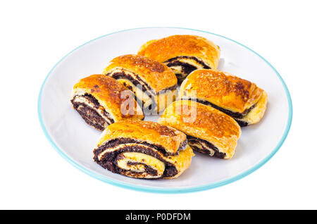 Hausgemachte Kuchen mit Mohn. Studio Foto Stockfoto