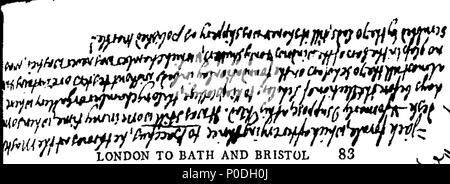 . Englisch: Fleuron aus Buch: eine topographische Vermessung der großen Straße in London, Bath und Bristol. Mit Historischen und beschreibende Konten der Länder, Städte, Dörfer, und Herren Sitze auf und neben Es; durch perspektivische Ansichten der meisten auswählen und malerischen Landschaft, auf die eine richtige Karte des Landes drei Meilen auf jeder Seite der Straße hinzugefügt wird dargestellt; von einer Skala von 1 Zoll bis 1,6 km geplant. Von Archibald Robertson. 221 eine topographische Vermessung der großen Straße von London nach Bath und Bristol Fleuron T 100355-18 Stockfoto
