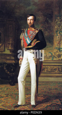 . Englisch: Malerei. . 1851. Federico de Madrazo. 32 F. de Madrazo - 1851, Antonio de Orleans, Duque de Montpensier (Palacio Real de Madrid, 220 x 128 cm) Stockfoto