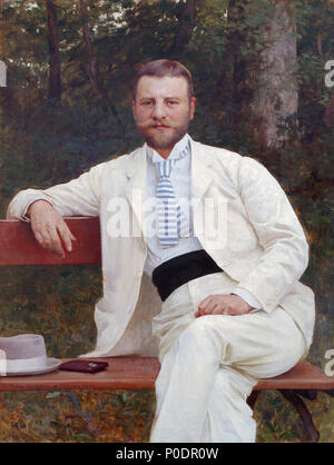 Gustav Pongratz, von Vlaho Bukovac. 1893 42 Gustav Pongratz, von Vlaho Bukovac Stockfoto