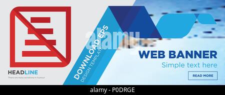 Verwenden Sie keine Treppe Konzept horizontale Webseite banner Template Design auf abstrakten Hintergrund mit flache moderne isolierte Vektor Icon und geometrischen Shap Stock Vektor