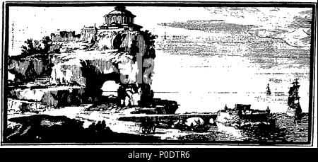 . Englisch: Fleuron aus Buch: eine Abhandlung der fünf Aufträge der Spalten in Architektur, Landhaus, dorischen, ionischen und korinthischen und Composite. Worin die Proportionen und Zeichen der Mitglieder Ihrer mehrere Podeste, Säulen und Entablatures, sind deutlich, in Betracht ziehen würde in Bezug auf die Praxis der Antients und Moderns. Auch eine besonders natürliche, Einfac und praktikable Methode für die Bestimmung der mostminute Teil in allen Bestellungen, ohne einen Bruchteil. Mit dem Anhang ", ein Diskurs über die pilaster: und von mehreren Missbräuche introduc in die Architektur. Eingraviert auf sechs folio Platten o Stockfoto