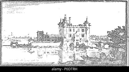 . Englisch: Fleuron aus Buch: eine Abhandlung der fünf Aufträge der Spalten in Architektur, Landhaus, dorischen, ionischen und korinthischen und Composite. Worin die Proportionen und Zeichen der Mitglieder Ihrer mehrere Podeste, Säulen und Entablatures, sind deutlich, in Betracht ziehen würde in Bezug auf die Praxis der Antients und Moderns. Auch eine besonders natürliche, Einfac und praktikable Methode für die Bestimmung der mostminute Teil in allen Bestellungen, ohne einen Bruchteil. Mit dem Anhang ", ein Diskurs über die pilaster: und von mehreren Missbräuche introduc in die Architektur. Eingraviert auf sechs folio Platten o Stockfoto