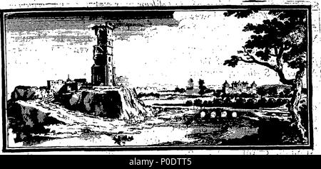 . Englisch: Fleuron aus Buch: eine Abhandlung der fünf Aufträge der Spalten in Architektur, Landhaus, dorischen, ionischen und korinthischen und Composite. Worin die Proportionen und Zeichen der Mitglieder Ihrer mehrere Podeste, Säulen und Entablatures, sind deutlich, in Betracht ziehen würde in Bezug auf die Praxis der Antients und Moderns. Auch eine besonders natürliche, Einfac und praktikable Methode für die Bestimmung der mostminute Teil in allen Bestellungen, ohne einen Bruchteil. Mit dem Anhang ", ein Diskurs über die pilaster: und von mehreren Missbräuche introduc in die Architektur. Eingraviert auf sechs folio Platten o Stockfoto