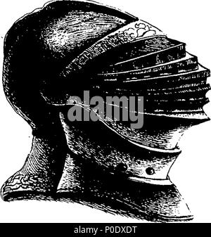 . Englisch: Fleuron aus Buch: eine Abhandlung über die alte Rüstungen und Waffen, durch Platten von der ursprünglichen Rüstungen im Tower von London illustriert und andere Arsenale, Museen, und Schränke. Von Francis Grose, Esq; F. A. S. 233 eine Abhandlung über alte Rüstungen und Waffen Fleuron T 083280-17 Stockfoto