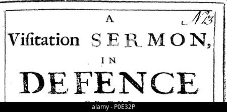 . Englisch: Fleuron aus Buch: eine Heimsuchung Predigt, in der Verteidigung des christlichen Glaubens, gegen die Moderne Socinians und deisten. Von Thomas Harward, Master of Arts, und Kurator von Madington. 247 eine Heimsuchung Predigt, in der Verteidigung des christlichen Glaubens, gegen die Moderne Socinians und deisten Fleuron T 010731-1 Stockfoto
