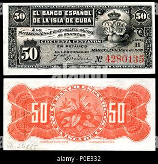 . Englisch: El Banco Espanol de la Isla de Cuba, 50 Centavos (1896) eingraviert und von der American Bank Note Company, New York, gedruckt. 1896 (Hinweis), 2015 (Bild). American Bank Note Company für El Banco Español de la Isla de Cuba nationalen Museum der amerikanischen Geschichte name nationalen Museum der amerikanischen Geschichte übergeordneten Institution Smithsonian Mitgliedschaften Standort in Washington, D.C., Vereinigte Staaten von Amerika Koordinaten 38°53'28.68"N, 77°01'48" W Hergestellt 1964 Webseite americanhistory.si.edu Authority control: Q 148584 VIAF: 127977835 ISNI: 0000 0004 0480 5762 SUDOC: 028377 Stockfoto