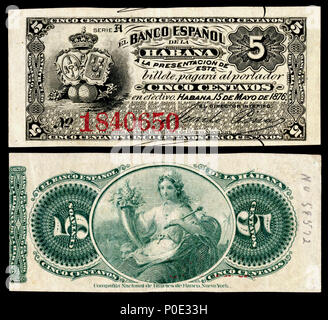 . Englisch: El Banco Espanol de la Isla de Cuba, 5 Centavos (1896) eingraviert und von der American Bank Note Company, New York, gedruckt. 1896 (Hinweis), 2015 (Bild). American Bank Note Company für El Banco Español de la Isla de Cuba nationalen Museum der amerikanischen Geschichte name nationalen Museum der amerikanischen Geschichte übergeordneten Institution Smithsonian Mitgliedschaften Standort in Washington, D.C., Vereinigte Staaten von Amerika Koordinaten 38°53'28.68"N, 77°01'48" W Hergestellt 1964 Webseite americanhistory.si.edu Authority control: Q 148584 VIAF: 127977835 ISNI: 0000 0004 0480 5762 SUDOC: 0283779 Stockfoto