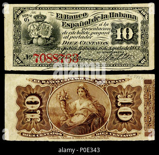 . Englisch: El Banco Espanol de la Isla de Cuba, 10 Centavos (1883) eingraviert und von der American Bank Note Company, New York, gedruckt. 1883 (Hinweis), 2015 (Bild). American Bank Note Company für El Banco Español de la Isla de Cuba nationalen Museum der amerikanischen Geschichte name nationalen Museum der amerikanischen Geschichte übergeordneten Institution Smithsonian Mitgliedschaften Standort in Washington, D.C., Vereinigte Staaten von Amerika Koordinaten 38°53'28.68"N, 77°01'48" W Hergestellt 1964 Webseite americanhistory.si.edu Authority control: Q 148584 VIAF: 127977835 ISNI: 0000 0004 0480 5762 SUDOC: 028377 Stockfoto