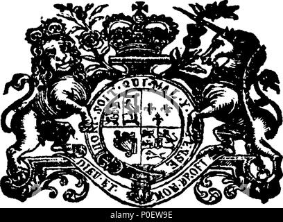 . Englisch: Fleuron aus Buch: Gesetze und Satzungen, in einem Parlament in Dublin, die am 18. Juni Anno Dom begonnen. 1776, im 16. Jahr der Regierung unserer Gnädigen Herr King George, der Dritte. Vor seiner Exzellenz Simon Earl Harcourt, Herr Generalleutnant und Gouverneur von Irland; und unter Seiner Exzellenz John Earl von Buckinghamshire, Herr Generalleutnant und Gouverneur von Irland, von mehreren Prorogations fort, bis auf den vierzehnten Tag des Monats Oktober, 1777; in der ersten und zweiten Sitzung des Parlaments in der Regierungszeit seines prese Stockfoto
