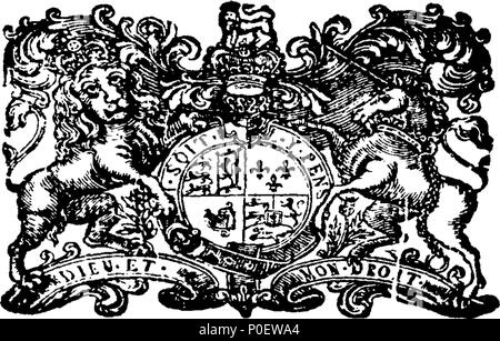 . Englisch: Fleuron aus Buch: Gesetze und Satzungen, in einem Parlament in Dublin, die am 18. Juni Anno Dom begonnen. 1776, im 16. Jahr der Regierung unserer Gnädigen Herr King George, der Dritte. Vor seiner Exzellenz Simon Earl Harcourt, Herr Generalleutnant und Gouverneur von Irland; und unter Seiner Exzellenz John Earl von Buckinghamshire, Herr Generalleutnant und Gouverneur von Irland, von mehreren Prorogations fort, bis auf den vierzehnten Tag des Monats Oktober, 1777; in der ersten und zweiten Sitzung des Parlaments in der Regierungszeit seines prese Stockfoto