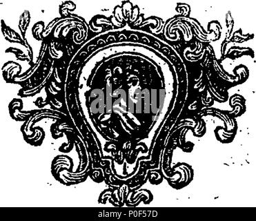 . Englisch: Fleuron aus Buch: eine Abhandlung über die Krankheiten und lahmheit der Pferde. Von W. Osmer. 236 eine Abhandlung über die Krankheiten und lahmheit der Pferde. Von W. Osmer. Fleuron T 083116-1 Stockfoto