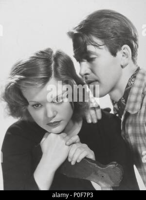 Original Film Titel: im siebten Himmel. Englischer Titel: im siebten Himmel. Regisseur: HENRY KING. Jahr: 1937. Stars: James Stewart; SIMONE SIMON. Quelle: 20th Century Fox/Album Stockfoto