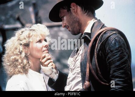 Original Film Titel: INDIANA JONES UND DER TEMPEL DES TODES. Englischer Titel: INDIANA JONES UND DER TEMPEL DES TODES. Regisseur: Steven Spielberg. Jahr: 1984. Stars: Harrison Ford, Kate Capshaw. Credit: Lucasfilm LTD./PARAMOUNT/Album Stockfoto