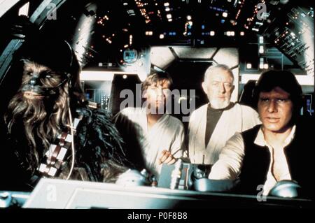 Original Film Titel: Star Wars: Episode IV - Eine neue Hoffnung. Englischer Titel: Star Wars: Episode IV - Eine neue Hoffnung. Regisseur: George Lucas. Jahr: 1977. Stars: Harrison Ford, Mark Hamill, Alec Guinness. Credit: LUCASFILM/20 TH CENTURY FOX/Album Stockfoto