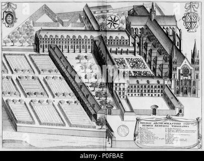. Français: Planche gravée du 17ème siècle représentant l'Abbaye Saint-Remi de Reims, dans le livre Monasticon Gallicanum. . 17. Jahrhundert. Michel Germain (1645 - 1694) Alternative Namen; Dom Dom Michel Germain Germain Beschreibung französischer Mönch, Gelehrter und Historiker Geburtsdatum / Tod 28. August 1645 vom 23. Januar 1694 die Lage der Geburt Péronne Authority control: Q 3309745 VIAF:?:? ISNI 24611609 0000 0001 2099 9200 88605954 LCCN:?n GND:?:? 02816668 119148676 SUDOC X WorldCat Achille Peigné-Delacourt (1797 - 1881) Beschreibung der französische Archäologe und Historiker Geburtsdatum / Tod 5. Aug. Stockfoto