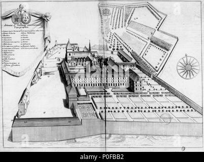 . Français: Planche gravée du 17ème siècle représentant l'Abbaye Saint-Vincent du Mans, dans le livre Monasticon Gallicanum. . 17. Jahrhundert. Michel Germain (1645 - 1694) Alternative Namen; Dom Dom Michel Germain Germain Beschreibung französischer Mönch, Gelehrter und Historiker Geburtsdatum / Tod 28. August 1645 vom 23. Januar 1694 die Lage der Geburt Péronne Authority control: Q 3309745 VIAF:?:? ISNI 24611609 0000 0001 2099 9200 88605954 LCCN:?n GND:?:? 02816668 119148676 SUDOC X WorldCat Achille Peigné-Delacourt (1797 - 1881) Beschreibung der französische Archäologe und Historiker Geburtsdatum / Tod 5A Stockfoto