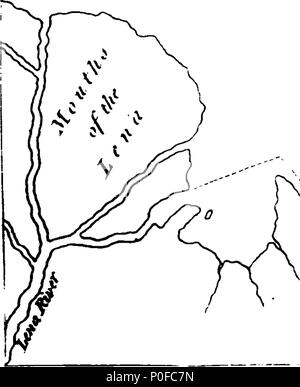 . Englisch: Fleuron aus Buch: Konto der Russischen Entdeckungen zwischen Asien und Amerika. Zu denen hinzugefügt werden, die Eroberung Sibiriens, und die Geschichte der Transaktionen und der Handel zwischen Russland und China. Von William Coxe, A.M.F.R.S. einer der Senior Fellows des King's College, Cambridge; Mitglied der kaiserlichen Oeconomical Gesellschaft in St. Petersburg, der Königlichen Akademie der Wissenschaften zu Kopenhagen; und Kaplan seiner Gnade des Herzogs von Marlborough. 258 Konto der Russischen Entdeckungen zwischen Asien und Amerika Fleuron T 134276-5 Stockfoto