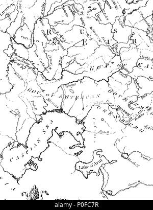 . Englisch: Fleuron aus Buch: Konto der Russischen Entdeckungen zwischen Asien und Amerika. Zu denen hinzugefügt werden, die Eroberung Sibiriens, und die Geschichte der Transaktionen und der Handel zwischen Russland und China. Von William Coxe, A. M. Fellow des King's College, Cambridge, und Kaplan seiner Gnade des Herzogs von Marlborough. 258 Konto der Russischen Entdeckungen zwischen Asien und Amerika Fleuron T 134277-1 Stockfoto