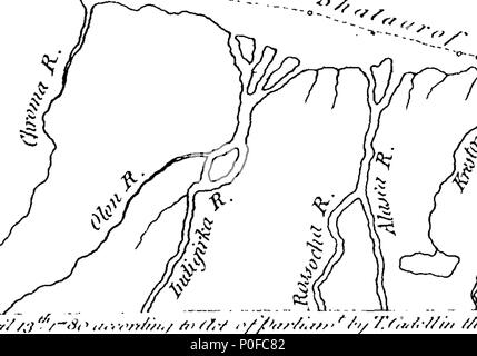 . Englisch: Fleuron aus Buch: Konto der Russischen Entdeckungen zwischen Asien und Amerika. Zu denen hinzugefügt werden, die Eroberung Sibiriens, und die Geschichte der Transaktionen und der Handel zwischen Russland und China. Von William Coxe, A. M. Fellow des King's College, Cambridge, und Kaplan seiner Gnade des Herzogs von Marlborough. 258 Konto der Russischen Entdeckungen zwischen Asien und Amerika Fleuron T 134277-6 Stockfoto