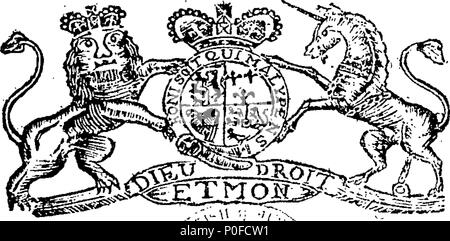 . Englisch: Fleuron aus Buch: Handlungen und Gesetze, und von dem Gericht oder der Versammlung seiner englischen Kolonie Majestät von Connecticut, in Amerika; Holden in New-Haven, sagte Kolonie, am zweiten Donnerstag im Oktober, im zwölften Jahr des Königs unser Herr Georg der Dritte, König von England, &c. Annoque Domini, 1772. 259 Handlungen und Gesetze Fleuron W 007486-2 Stockfoto