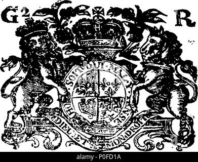 . Englisch: Fleuron aus Buch: Handlungen und Gesetzen seines englischen Kolonie Majestät von Connecticut im New-England in Amerika. 259 Handlungen und Gesetzen seines englischen Kolonie Majestät von Connecticut im New-England in Amerika. Fleuron W 006507-11 Stockfoto