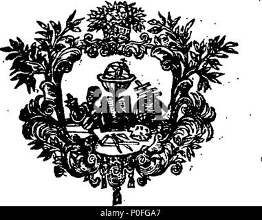 . Englisch: Fleuron aus Buch: einer Frau, die Rache: oder, ein Match im Newgate. Eine Komödie. Wie es im Neuen Theater in Lincoln's - Inn-Fields gehandelt hat. Durch Herrn Bullock. 254 der Frau Rache - oder, eine Übereinstimmung im Newgate Fleuron T 057276-1 Stockfoto