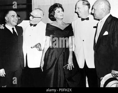 Stars: Sophia Loren; Carlo Ponti. Stockfoto