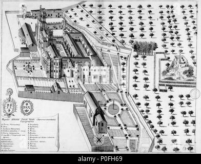 . Français: Planche gravée du 17ème siècle représentant l'Abbaye de Saint-Alyre, en France, dans le livre Monasticon Gallicanum. . 17. Jahrhundert. Michel Germain (1645 - 1694) Alternative Namen; Dom Dom Michel Germain Germain Beschreibung französischer Mönch, Gelehrter und Historiker Geburtsdatum / Tod 28. August 1645 vom 23. Januar 1694 die Lage der Geburt Péronne Authority control: Q 3309745 VIAF:?:? ISNI 24611609 0000 0001 2099 9200 88605954 LCCN:?n GND:?:? 02816668 119148676 SUDOC X WorldCat Achille Peigné-Delacourt (1797 - 1881) Beschreibung der französische Archäologe und Historiker Geburtsdatum / Tod Stockfoto
