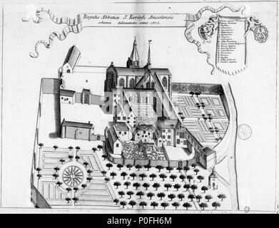 . Français: Planche gravée du 17ème siècle représentant l'Abbaye de Clisson, en France, dans le livre Monasticon Gallicanum. . 17. Jahrhundert. Michel Germain (1645 - 1694) Alternative Namen; Dom Dom Michel Germain Germain Beschreibung französischer Mönch, Gelehrter und Historiker Geburtsdatum / Tod 28. August 1645 vom 23. Januar 1694 die Lage der Geburt Péronne Authority control: Q 3309745 VIAF:?:? ISNI 24611609 0000 0001 2099 9200 88605954 LCCN:?n GND:?:? 02816668 119148676 SUDOC X WorldCat Achille Peigné-Delacourt (1797 - 1881) Beschreibung der französische Archäologe und Historiker Geburtsdatum/deat Stockfoto