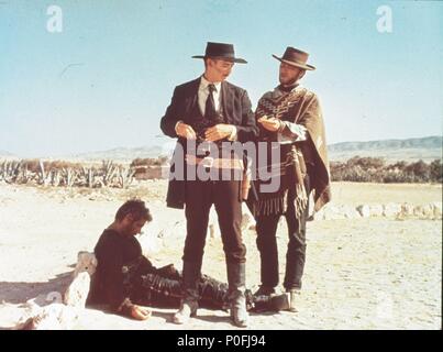 Original Film Titel: PER QUALCHE DOLLARO IN PIU. Englischer Titel: Für ein paar Dollar mehr. Regisseur: Sergio Leone. Jahr: 1965. Stars: Clint Eastwood, Lee van Cleef. Quelle: Constantin Film Produktion/Album Stockfoto