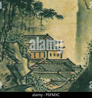 . Englisch: Landschaft von Sesshu (Ohara Sammlung), Detail für dyk. Muromachi Periode (1337-1573) 21 Sesshu dyk Stockfoto