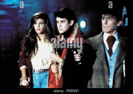 Original Film Titel: FRIGHT NIGHT PART II. Englischer Titel: FRIGHT NIGHT PART II. Regisseur: Tommy Lee Wallace. Jahr: 1988. Stars: RODDY MCDOWALL. Stockfoto