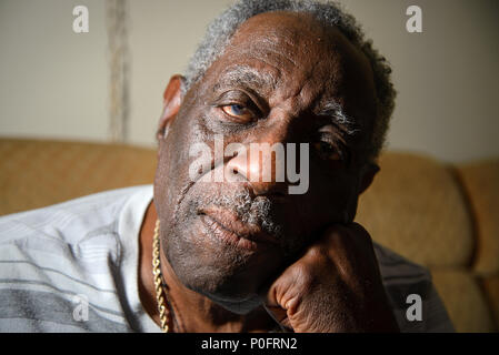 Ein 81-jähriger Mann, Tucson, Arizona, USA. Stockfoto