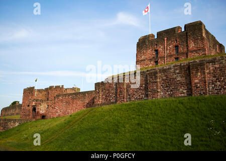 Halten und de irebys Turm Carlisle Castle Carlisle Cumbria England Großbritannien Stockfoto