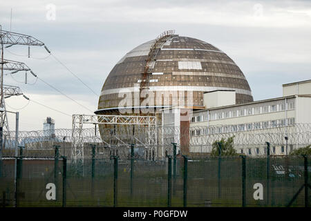 Windscale gasgekühlte Reaktoren in Sellafield Wiederaufarbeitungsanlagen für und die Stilllegung kerntechnischer Anlagen Website in Cumbria England Großbritannien Stockfoto