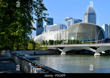 Esplanade - Theatres on the Bay, Singapur Stockfoto