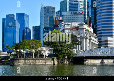 Singapur Central Business District Stockfoto